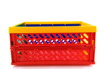 Plastic crate for shopping