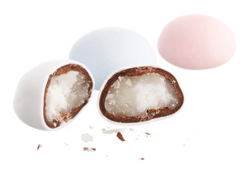 marzipan in the chocolate.