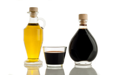 olive oil and italian balsamic vinegar