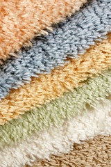 Samples of collection carpet