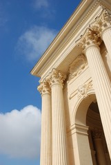 Montpellier, jardin du Peyrou, détail du chateau d'eau