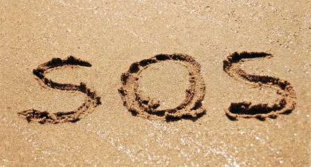 sos in sand