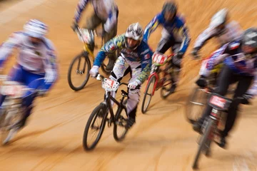 Foto op Plexiglas course bicross vélo bmx compétition volonté détermination gagner © shocky