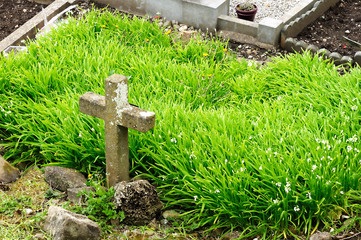 A cemetery cross