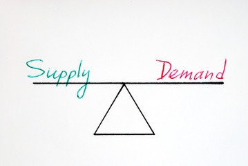 Supply and demand at the equilibrium state