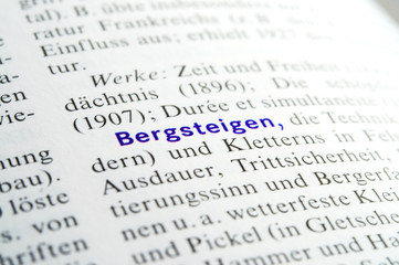 Bergsteigen