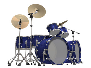 Drum Kit isolated on a white background