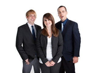 Confident business team