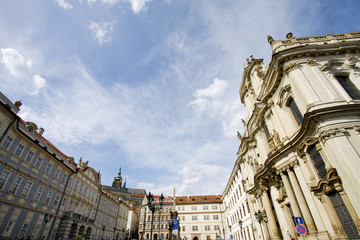 Fototapeta na wymiar The beautiful architecture of Prague