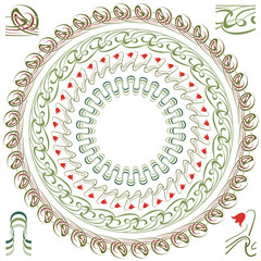 Art-nouveau Abstract Ornament - Seamless Background Vector