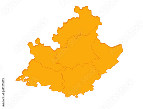 Carte Paca Region France Orange En Relief Vierge Ou Vide Wall Mural Ainoa Carte Paca Region France Orange En Relief Vierge Ou Vide Wall Mural Ainoa