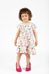 Mädchen mit Schuhen pink 6