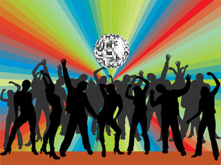 Feiernde junge Menschen