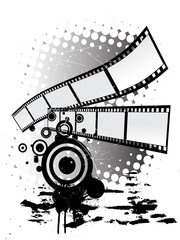 Filmstreifen - grunge Style