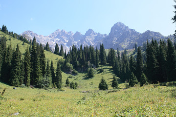 Mountain landscape in Central Asia