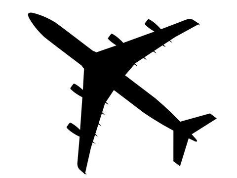airplane airbus  silhouettecg