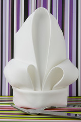 Serviette-Falttechnik Lilie