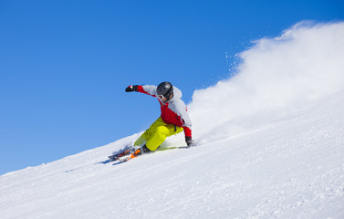 Fototapeta na wymiar Sport skier