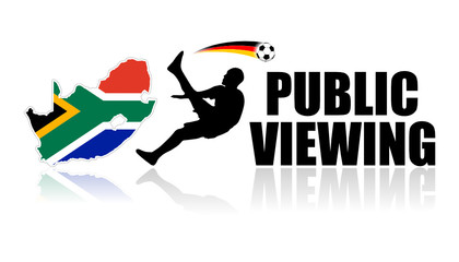 südafrika karte fussballspieler public viewing I