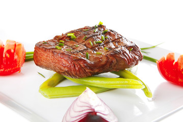 roast fillet served