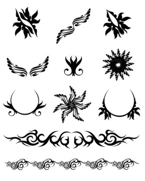 Tattoo design set