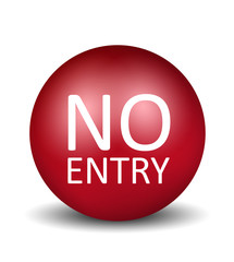 NO ENTRY - red