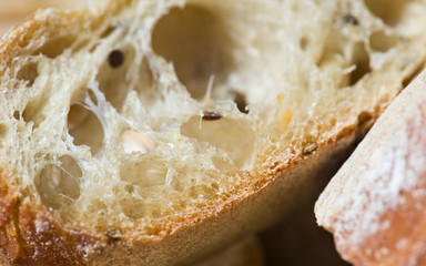 tranche de pain aux céréales