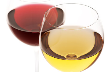 Red and white wine