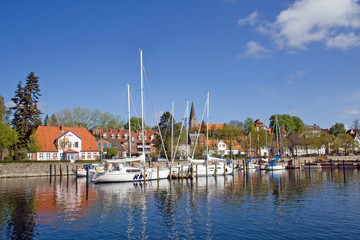 Fototapeta premium Borbyer Promenade in Eckernförde (Schleswig-Holstein)