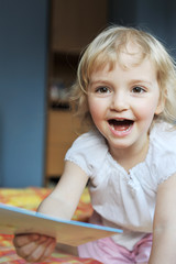 cheerful little girl