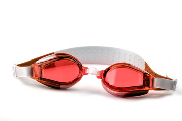 blue swim goggles