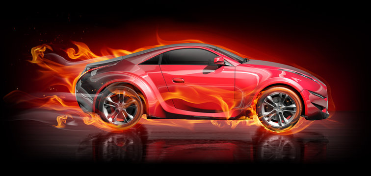 Burnout car