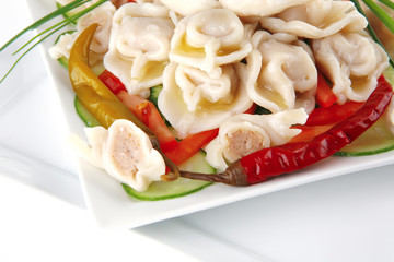 fresh boiled dumplings