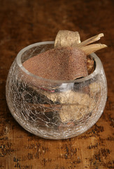 potpourri in glass bowl
