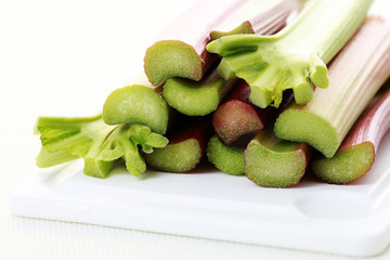 fresh rhubarb