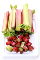 fresh rhubarb