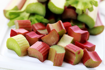 fresh rhubarb