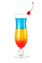 Cocktail collection - Three layered tropical cocktail