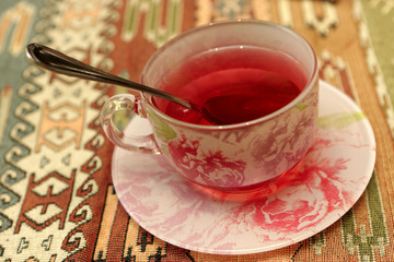 Cup of red tea