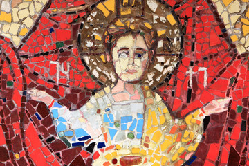 Fototapeta premium Fresco on wall