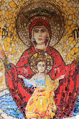 Orthodox fresco on wall