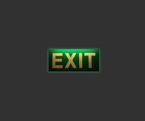 exit sign