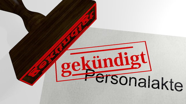 personal gekündigt