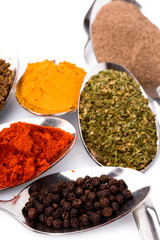 various ground spices