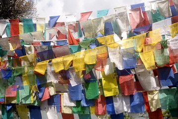 Prayer flags, Taktshang Goemba, Bhutan