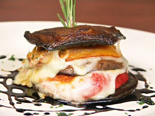 Roasted Portobello Mushroom Stack