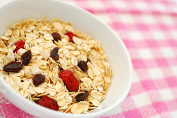 Nutritious oatmeal for breakfast