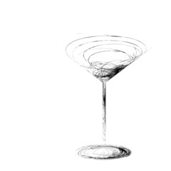 stylized wine glass for fault