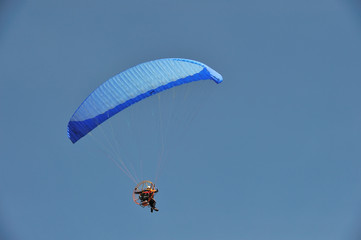 paraglider flying in the sky