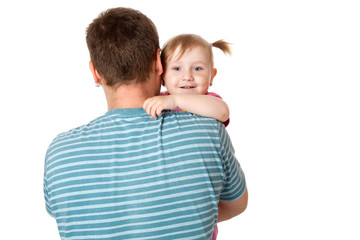 little girl with her dad